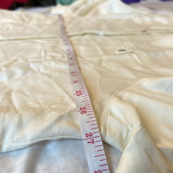 Dialogue Linen Blend Button Down Blouse - Picture 8 of 11